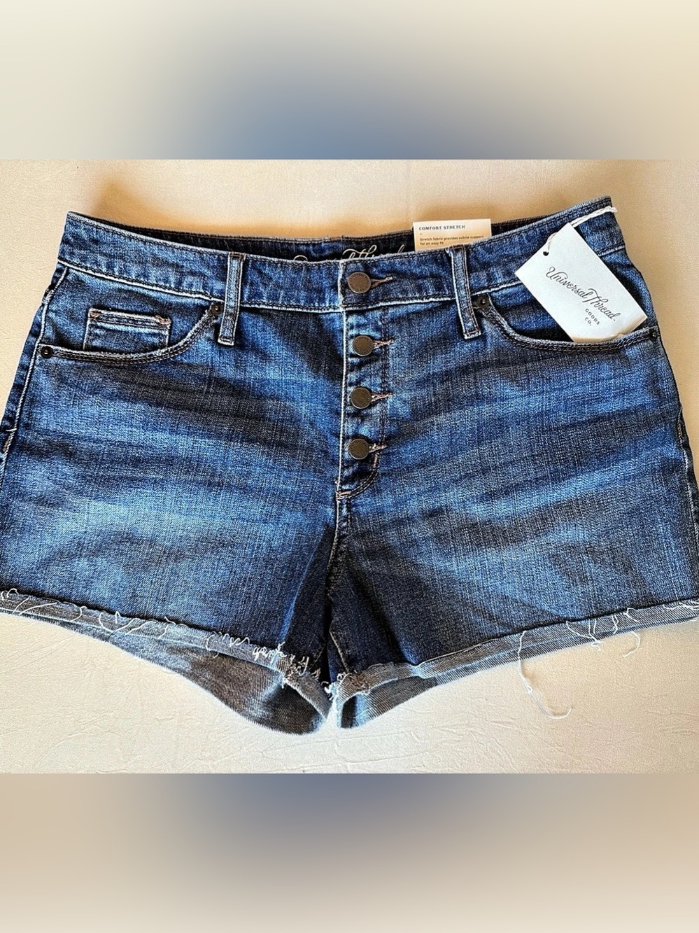 Universal Thread High-Rise Shortie Shorts Blue Jean Shorts Size 10